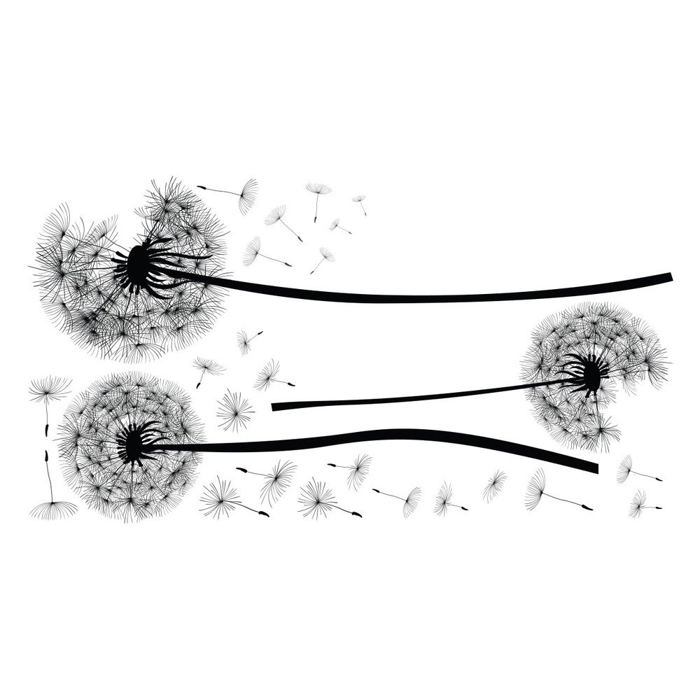 Sada samolepek na zeď Ambiance Flying Dandelions - Obrázek 2
