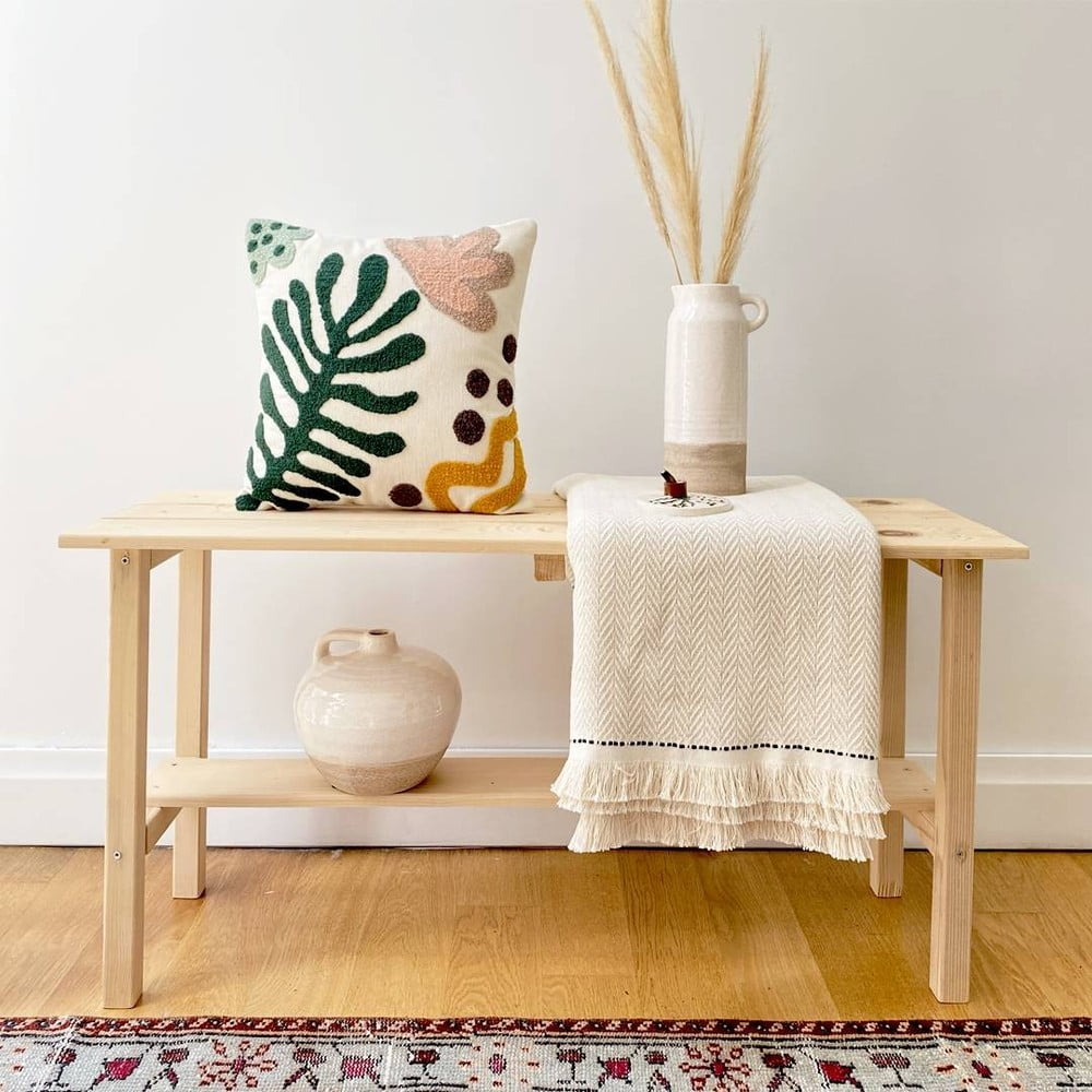 Povlak na polštář s příměsí lnu Joynodes Lotus, 43 x 43 cm - Obrázek 2