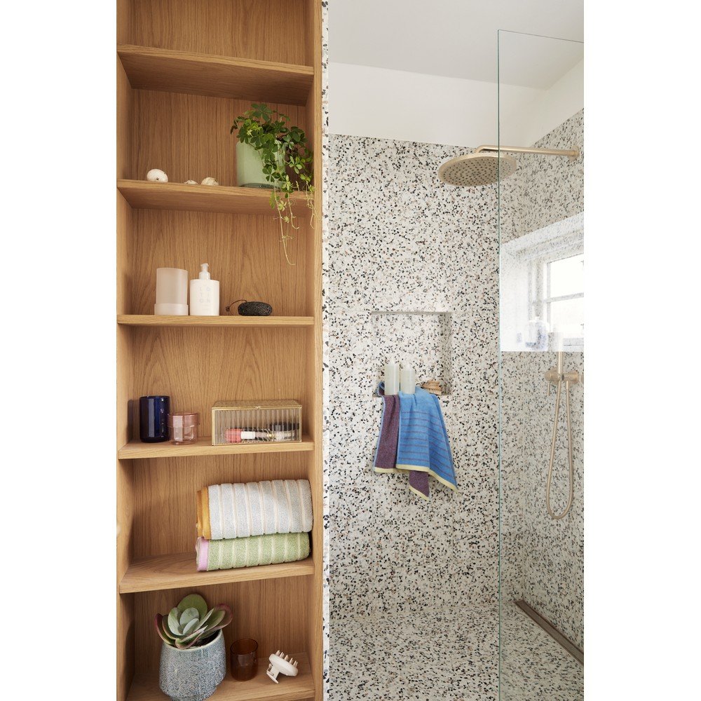 Modro-fialový bavlněný ručník Hübsch Dora, 50 x 100 cm - Obrázek 2