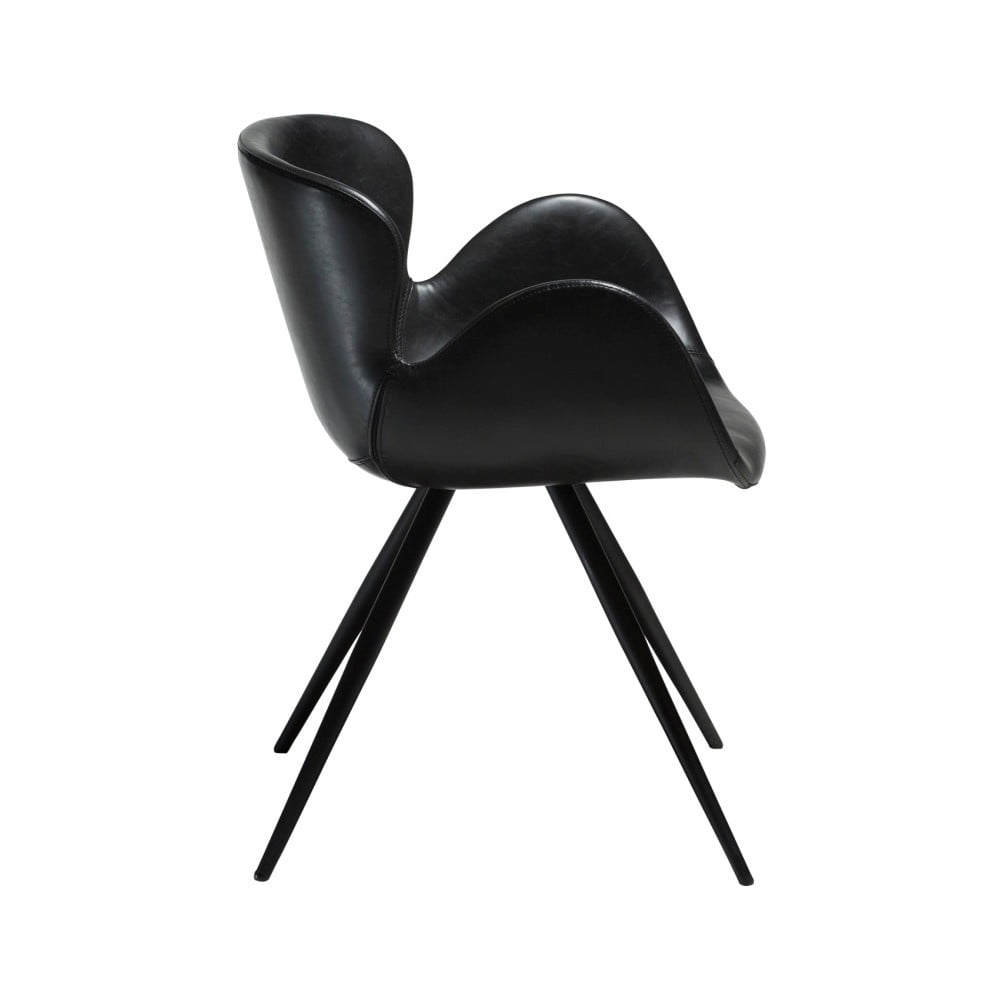 Černé čalouněné jídelní křeslo s područkami Gaia – DAN-FORM Denmark - Obrázek 2