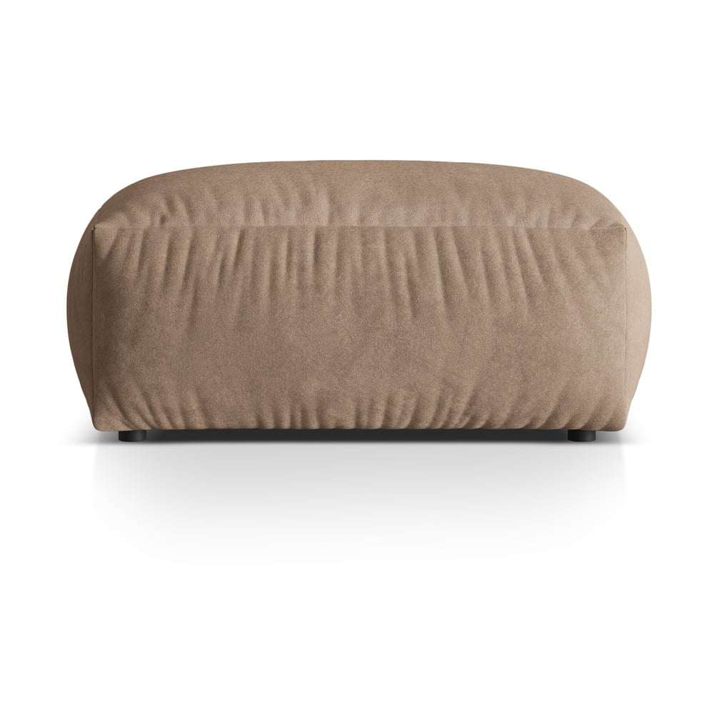 Světle hnědá sametová modulární podnožka Martina – Micadoni Světle hnědá sametová modulární podnožka Martina – Micadoni