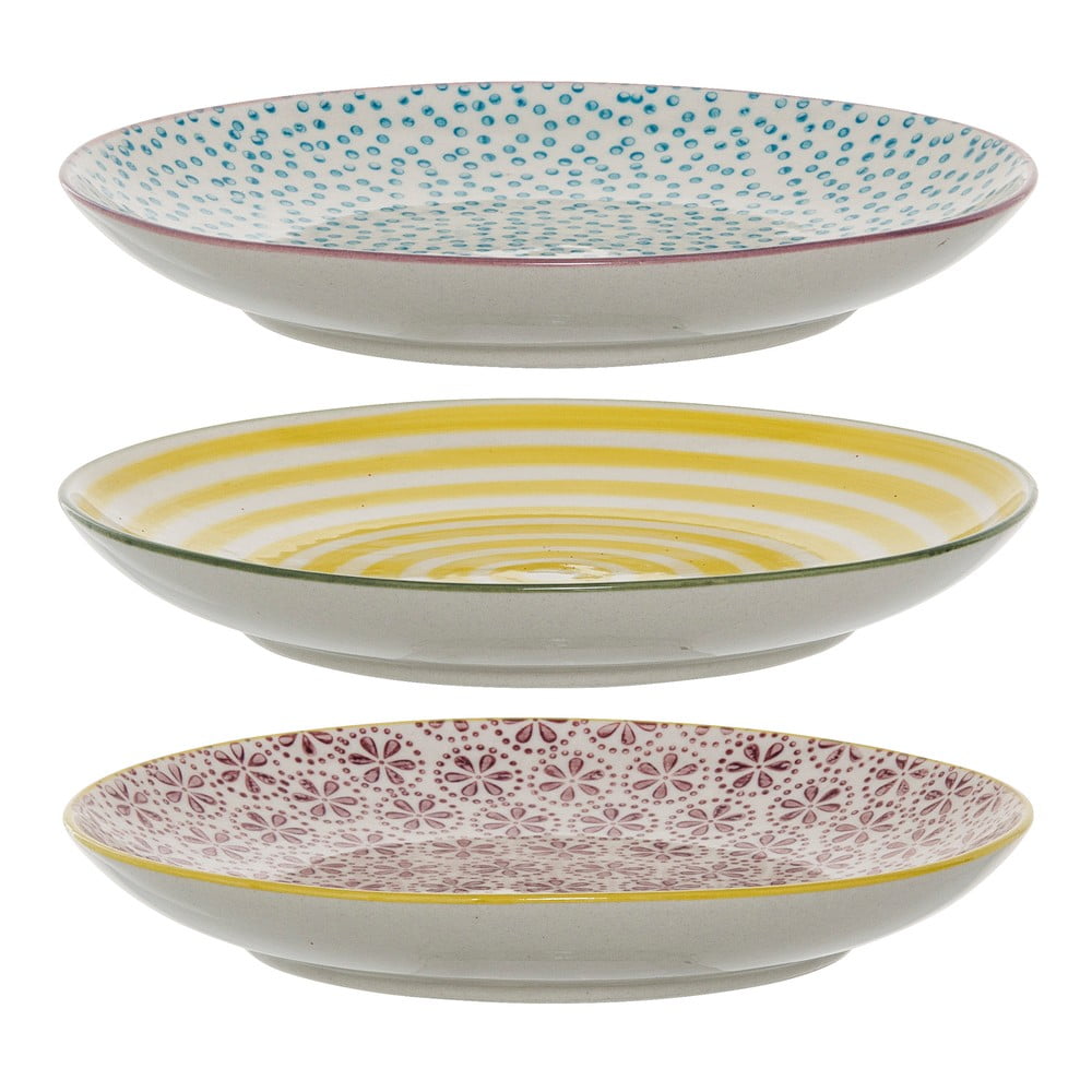 Sada 3 kameninových dezertních talířů Bloomingville Patrizia, ø 16 cm - Obrázek 2