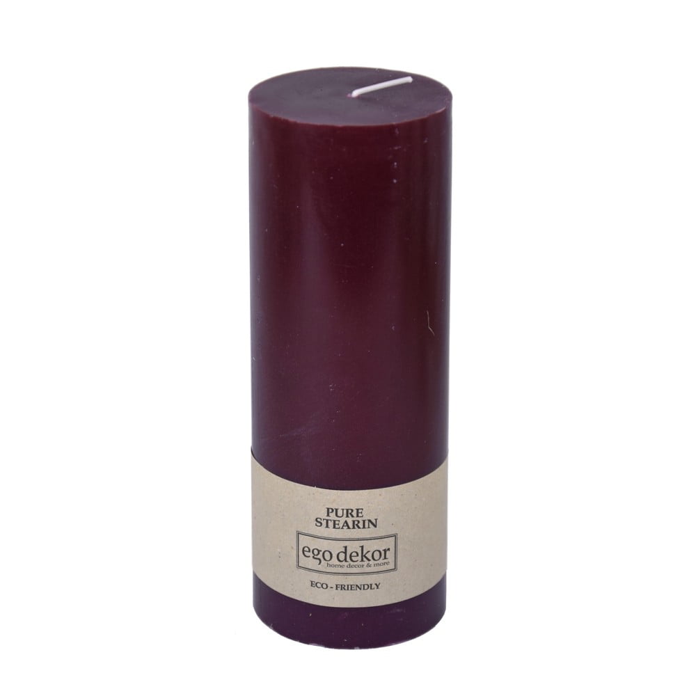 Vínově červená svíčka Eco candles by Ego dekor Friendly, doba hoření 60 h Vínově červená svíčka Eco candles by Ego dekor Friendly, doba hoření 60 h