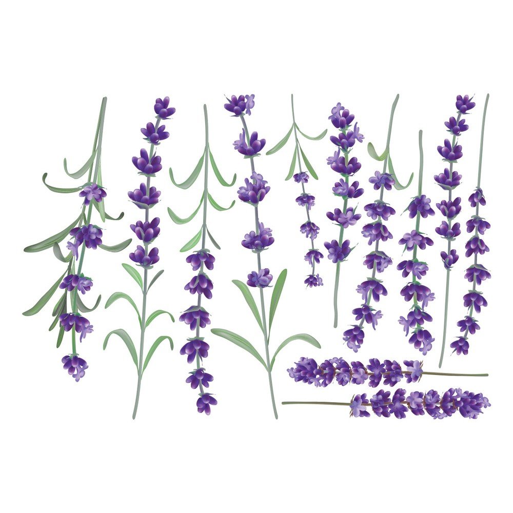 Sada samolepek na zeď Ambiance Levanders - Obrázek 2