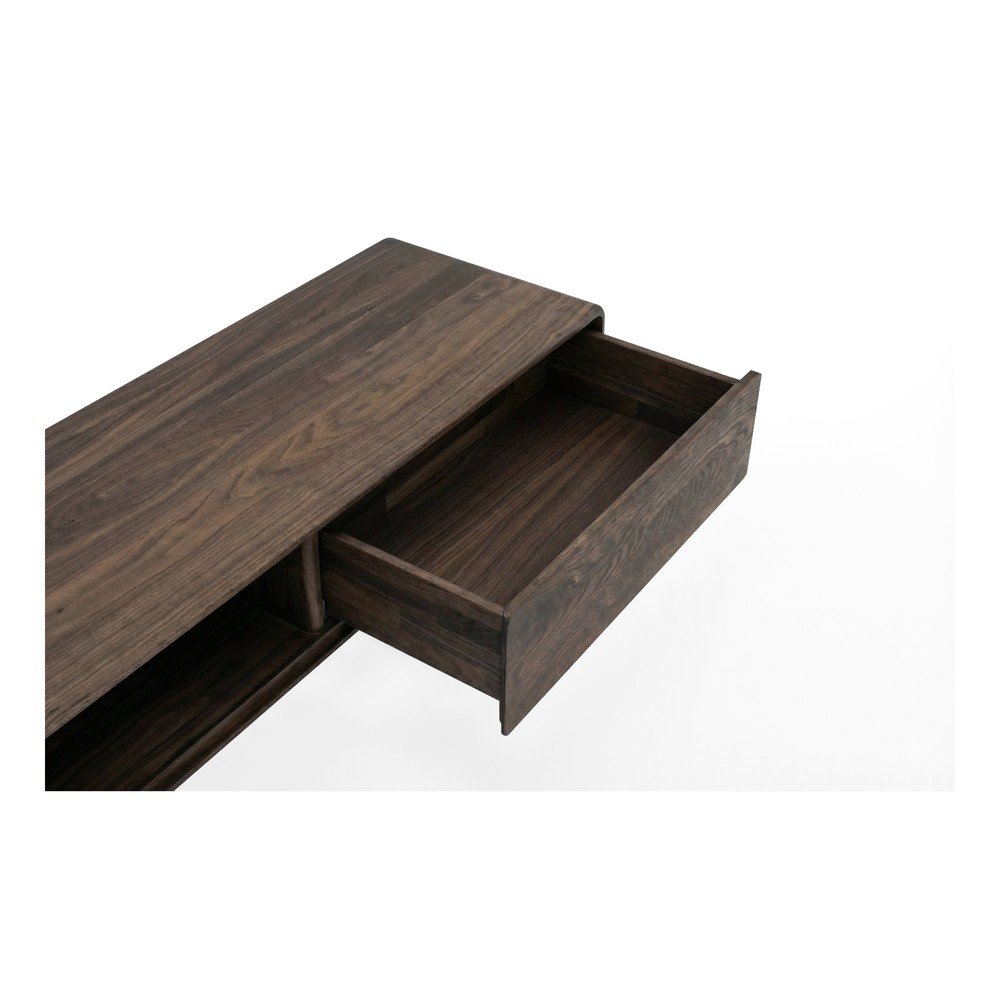 Hnědý TV stolek z ořechového dřeva 220x45x45 cm Fawn – Gazzda - Obrázek 2