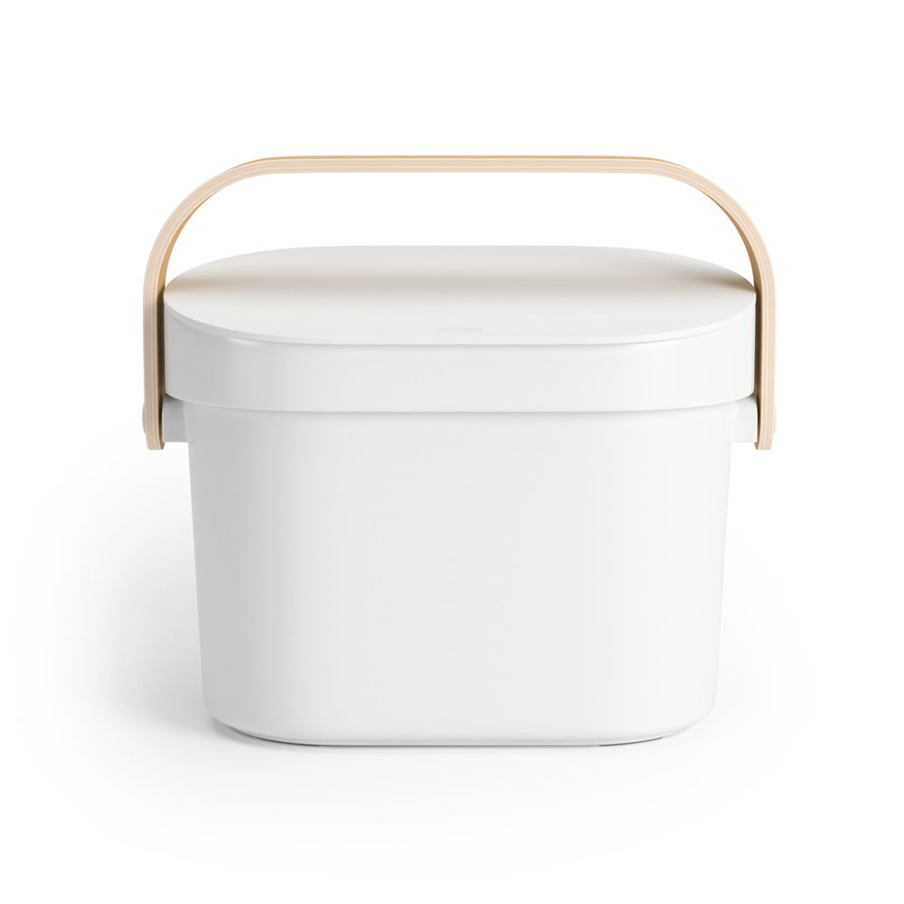 Bílá nádoba na kompostovatelný odpad 4 l Bellwood – Umbra Bílá nádoba na kompostovatelný odpad 4 l Bellwood – Umbra