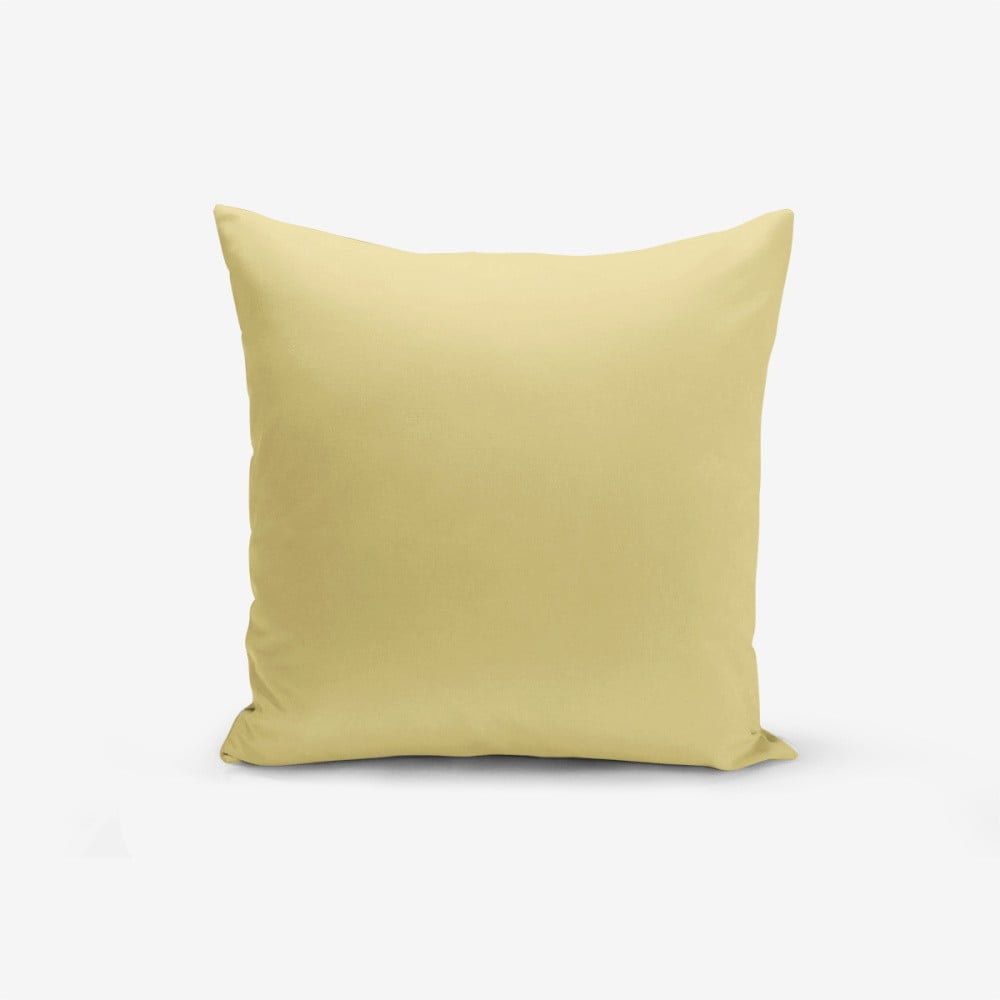 Hořčicově žlutý povlak na polštář Minimalist Cushion Covers Düz, 45 x 45 cm Hořčicově žlutý povlak na polštář Minimalist Cushion Covers Düz, 45 x 45 cm