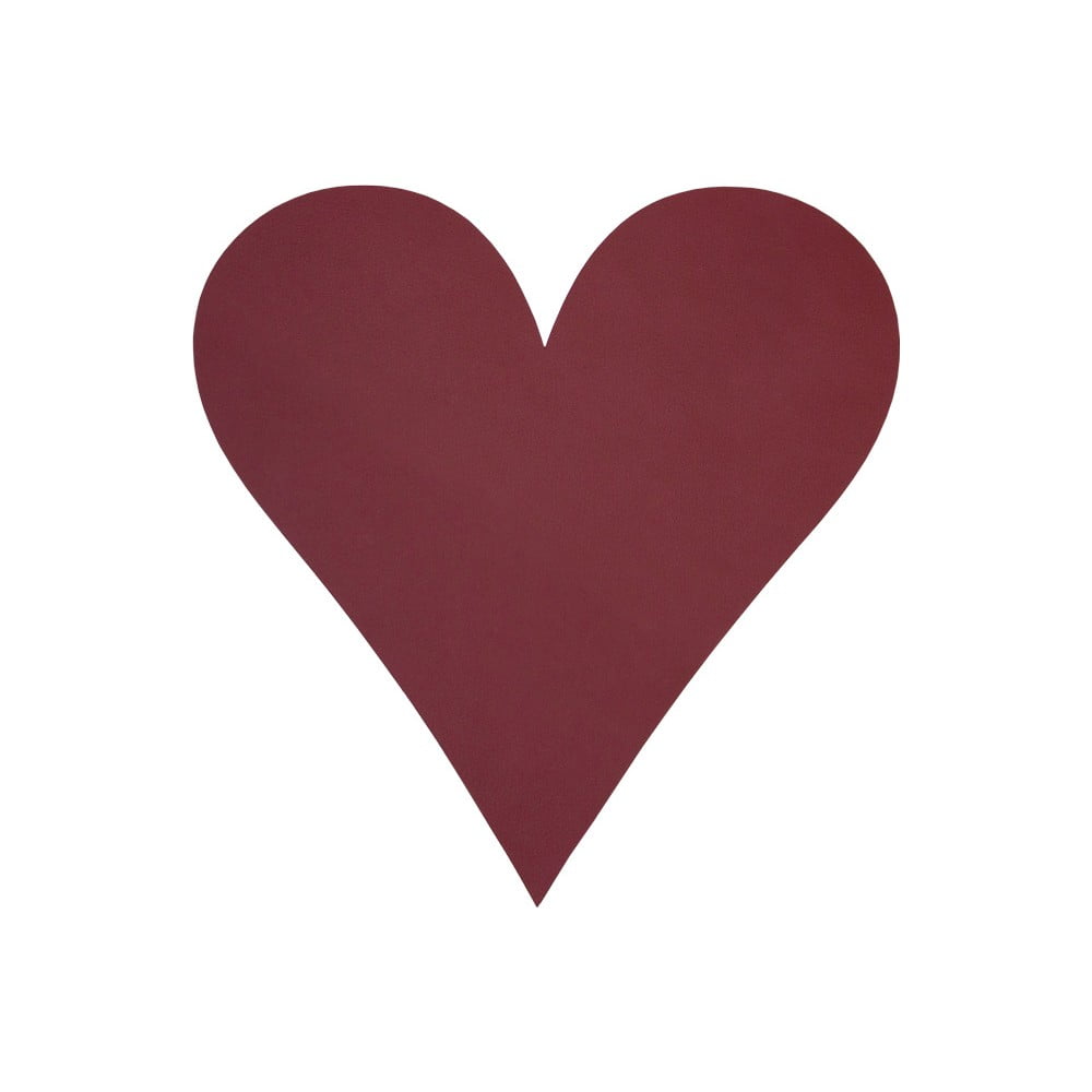 Prostírání z eko kůže 30×30 cm Heart Nupo – LIND DNA Prostírání z eko kůže 30×30 cm Heart Nupo – LIND DNA