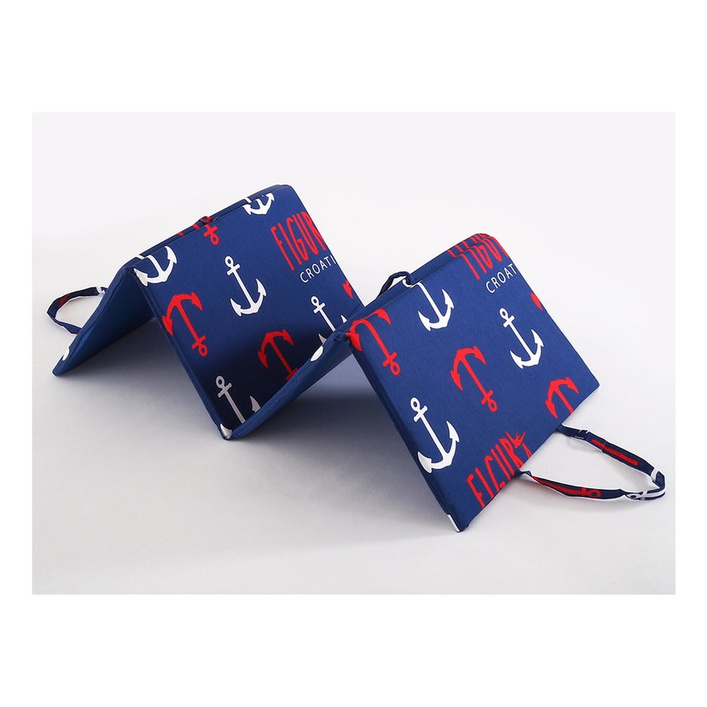 Červeno-modrý zahradní podsedák na lehátko 49x137 cm Anchors – B.E.S. - Obrázek 2