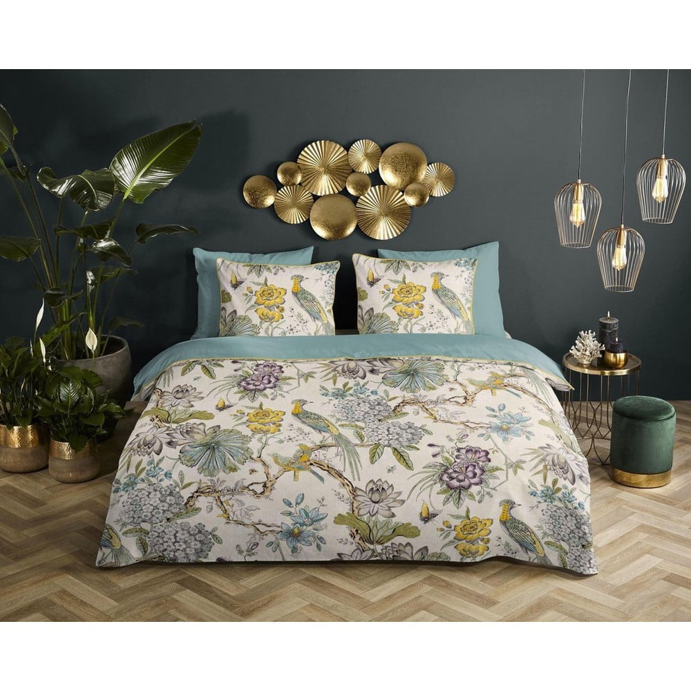 Povlečení na jednolůžko z organické bavlny Descanso Daisy, 140 x 220 cm - Obrázek 2