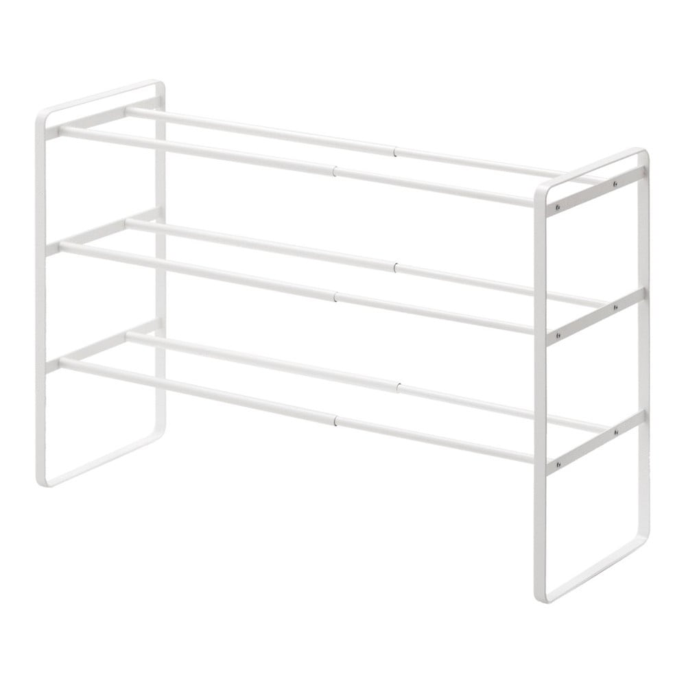 Bílá nastavitelná police na boty s 3 patry YAMAZAKI Maebashi Bílá nastavitelná police na boty s 3 patry YAMAZAKI Maebashi