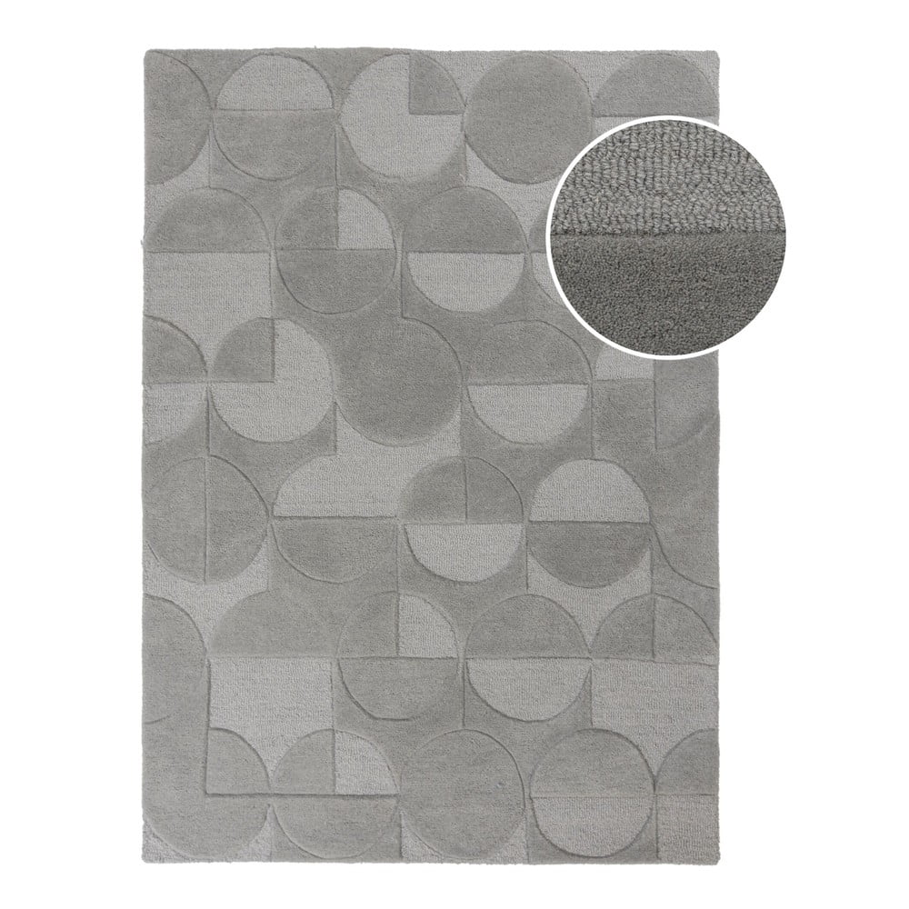 Šedý vlněný koberec Flair Rugs Gigi, 120 x 170 cm Šedý vlněný koberec Flair Rugs Gigi, 120 x 170 cm