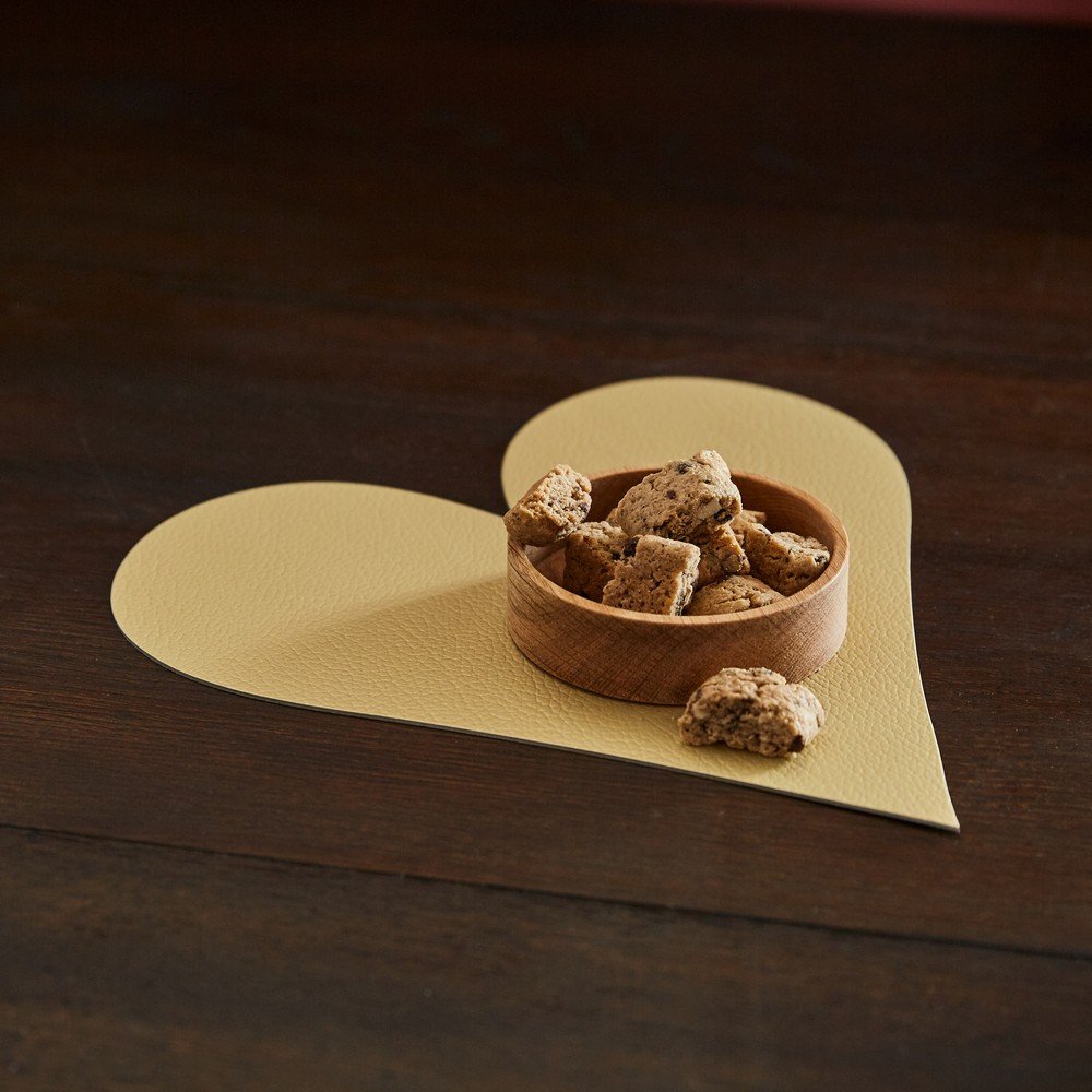 Prostírání z eko kůže 30x30 cm Heart Hippo – LIND DNA - Obrázek 2