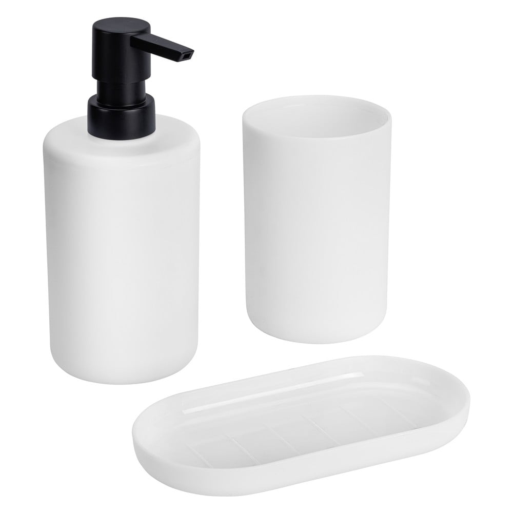 Bílá plastová sada doplňků do koupelny Fano – Allstar - Obrázek 2