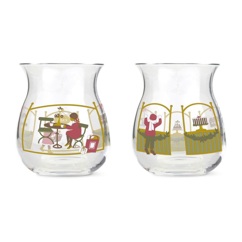 Skleněné svícny s vánočním motivem v sadě 2 ks Holmegaard Christmas – Holmegaard Skleněné svícny s vánočním motivem v sadě 2 ks Holmegaard Christmas – Holmegaard