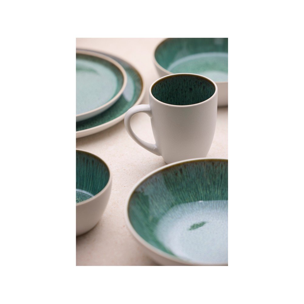 Bílý/zelený dezertní talíř z kameniny ø 21 cm Gastro White/Green – Bitz - Obrázek 2