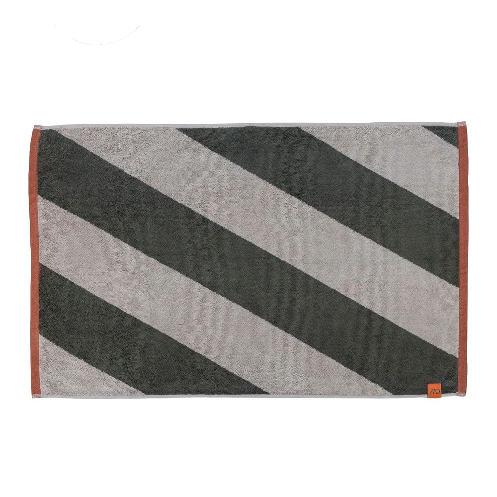 Khaki koupelnová předložka z bio bavlny 50×80 cm Diagonal – Mette Ditmer Denmark Khaki koupelnová předložka z bio bavlny 50×80 cm Diagonal – Mette Ditmer Denmark