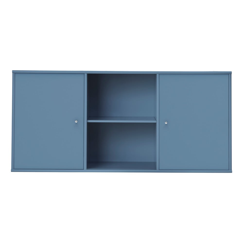 Modrá nízká závěsná komoda 133×61 cm Mistral – Hammel Furniture Modrá nízká závěsná komoda 133×61 cm Mistral – Hammel Furniture