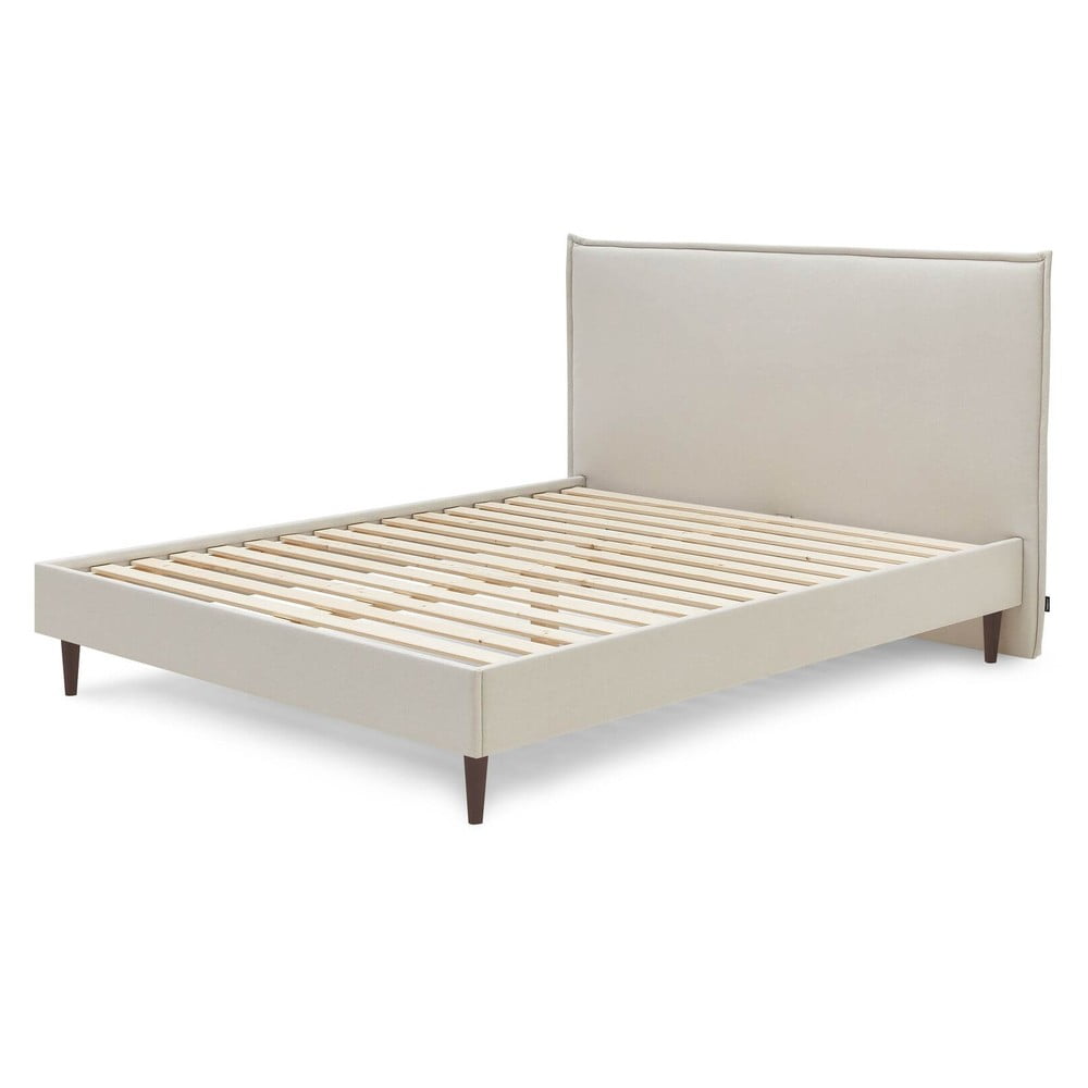 Béžová čalouněná dvoulůžková postel s roštem 180×200 cm Sary – Bobochic Paris Béžová čalouněná dvoulůžková postel s roštem 180×200 cm Sary – Bobochic Paris