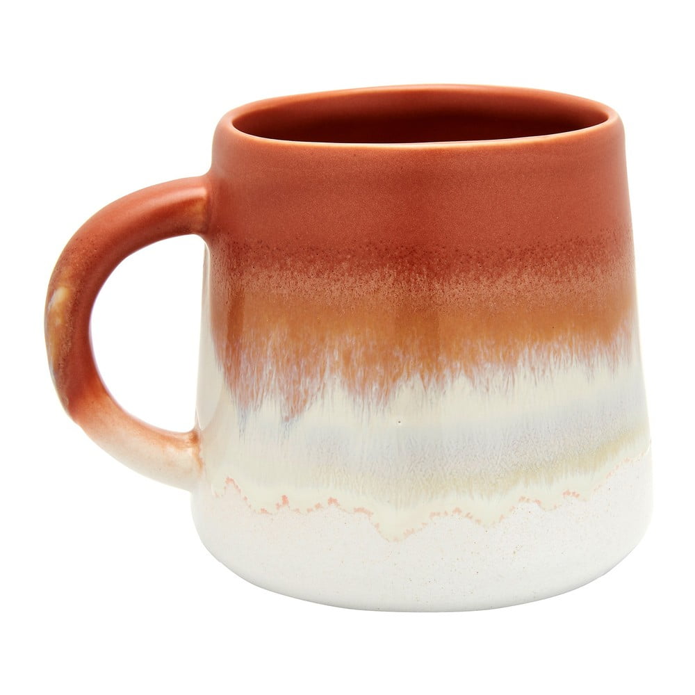 Hrnek v terakotové barvě z kameniny 360 ml Mojave – Sass & Belle Hrnek v terakotové barvě z kameniny 360 ml Mojave – Sass & Belle