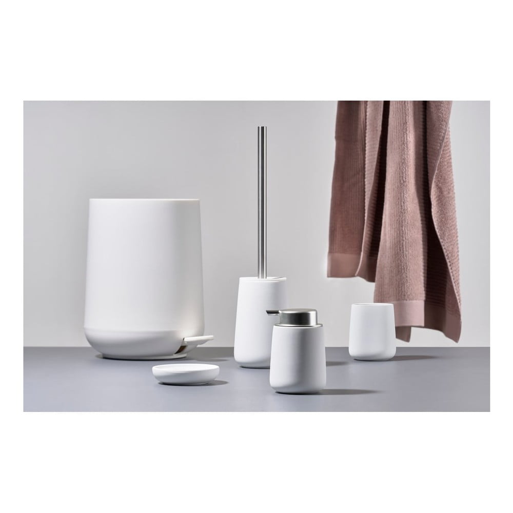 Bílý pedálový plastový odpadkový koš 5 l Nova – Zone - Obrázek 2