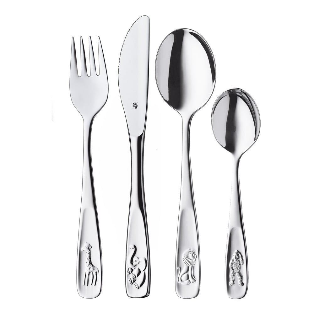Sada 4 dětských příborů z nerezové oceli WMF Zoo Sada 4 dětských příborů z nerezové oceli WMF Zoo