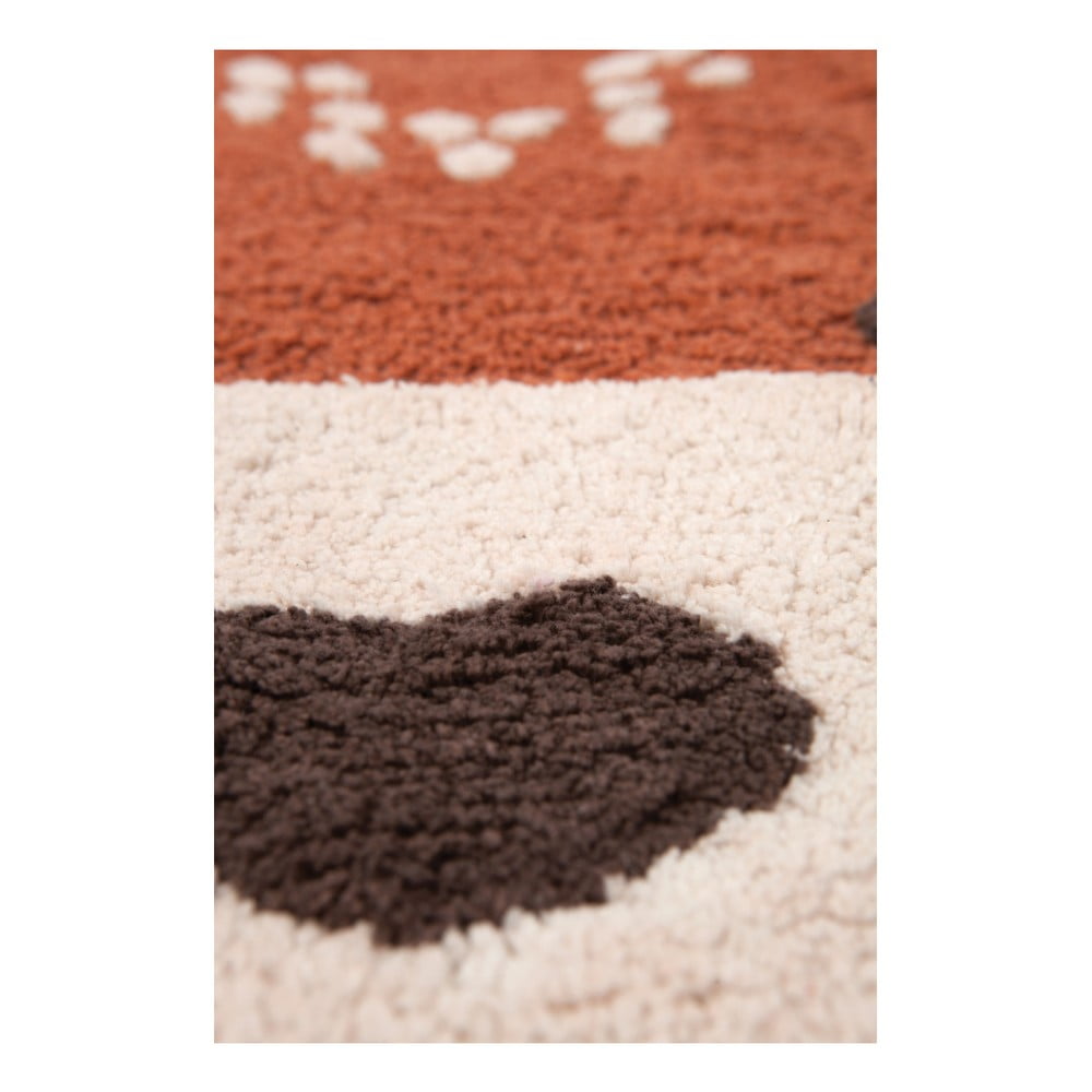 Kaštanově hnědý bavlněný koberec Nattiot Little Wolf, 70 x 110 cm - Obrázek 2