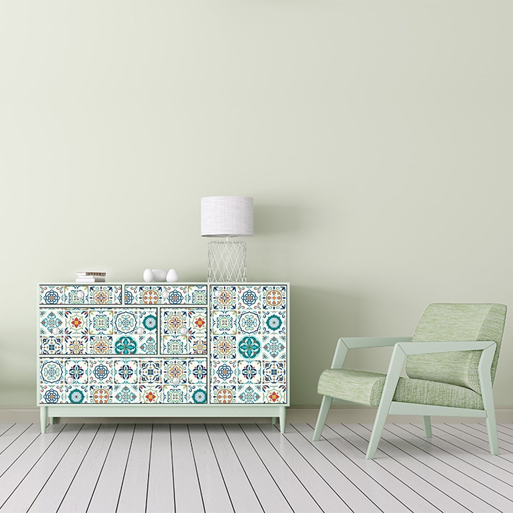 Sada 60 samolepek na nábytek Ambiance Neo, 10 x 10 cm Sada 60 samolepek na nábytek Ambiance Neo, 10 x 10 cm