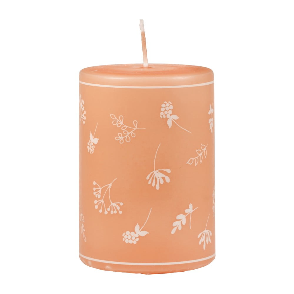 Oranžová svíčka Unipar Fleur, doba hoření 48 h Oranžová svíčka Unipar Fleur, doba hoření 48 h