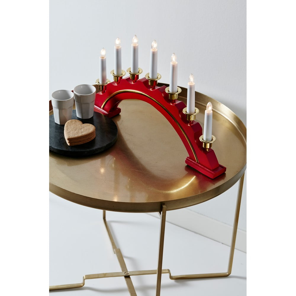 světelná dekorace s vánočním motivem v červeno-zlaté barvě Celine – Markslöjd - Obrázek 2