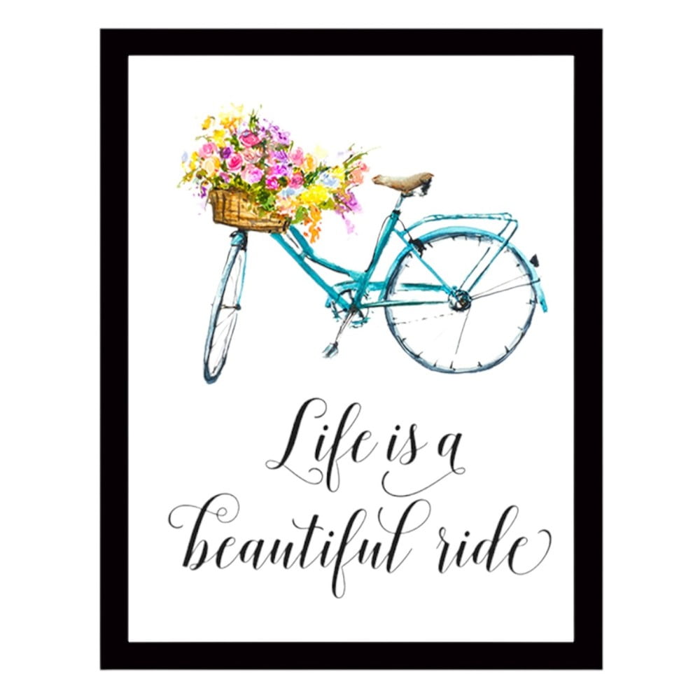 Nástěnný obraz na plátně v černém rámu Tablo Center Bicycle, 29 x 24 cm Nástěnný obraz na plátně v černém rámu Tablo Center Bicycle, 29 x 24 cm