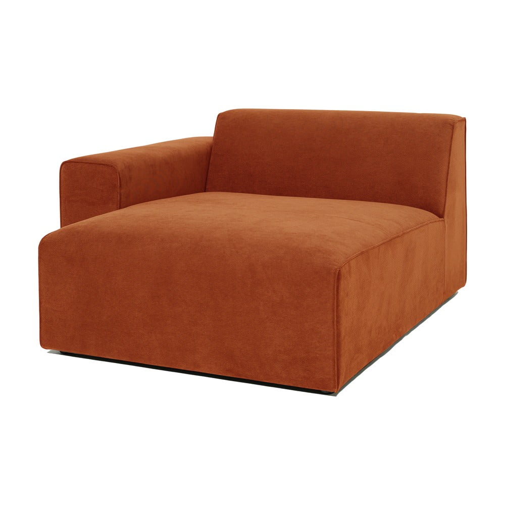 Oranžový manšestrový modul pohovky (levý roh) Sting - Scandic - Obrázek 2