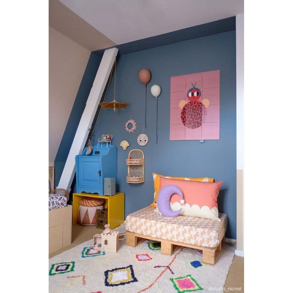 Krémový pratelný ručně tkaný bavlněný koberec 140x200 cm Kaarol – Lorena Canals - Obrázek 2