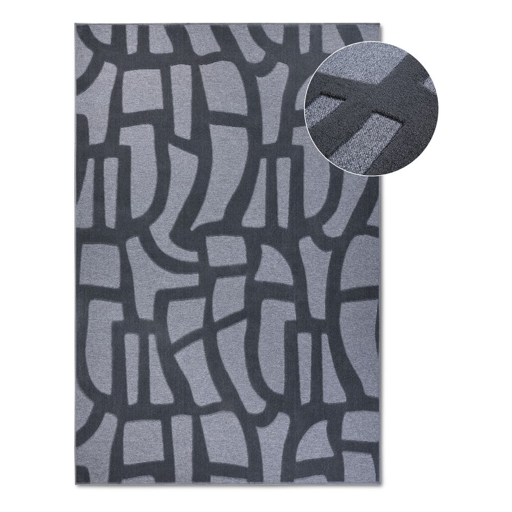 Tmavě modrý koberec z recyklovaných vláken 160×230 cm Therese – Villeroy&Boch Tmavě modrý koberec z recyklovaných vláken 160×230 cm Therese – Villeroy&Boch