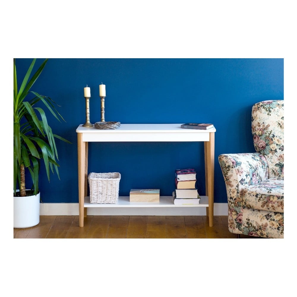 Bílý konzolový stolek Ragaba Ashme, šířka 105 cm - Obrázek 2