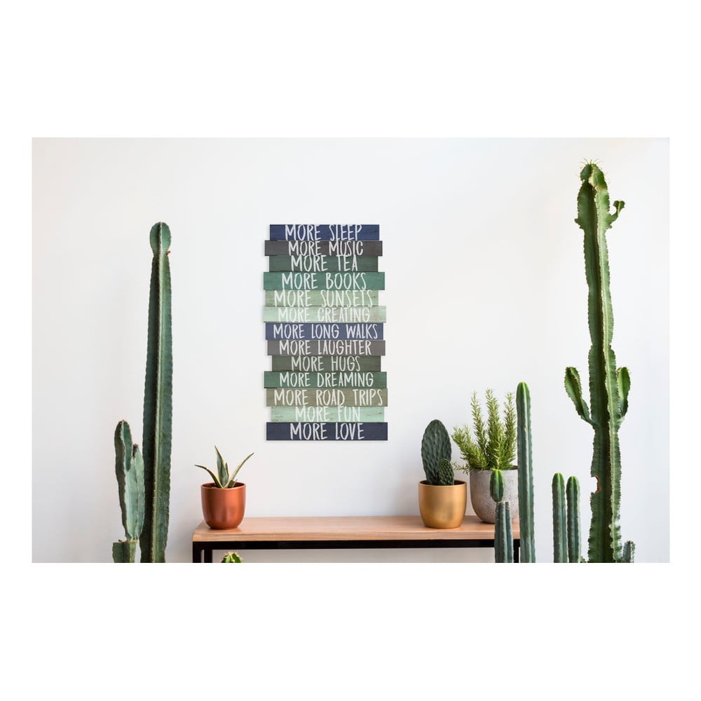 Cedule 30x50 cm I Want More – Really Nice Things - Obrázek 2