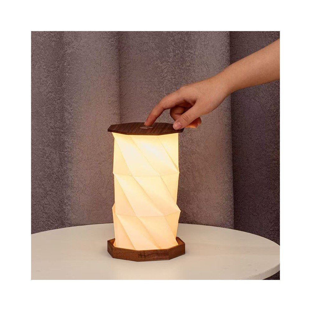 LED stolní lampa v tmavě přírodní barvě (výška 18 cm) Twist Hexagon – Gingko - Obrázek 2