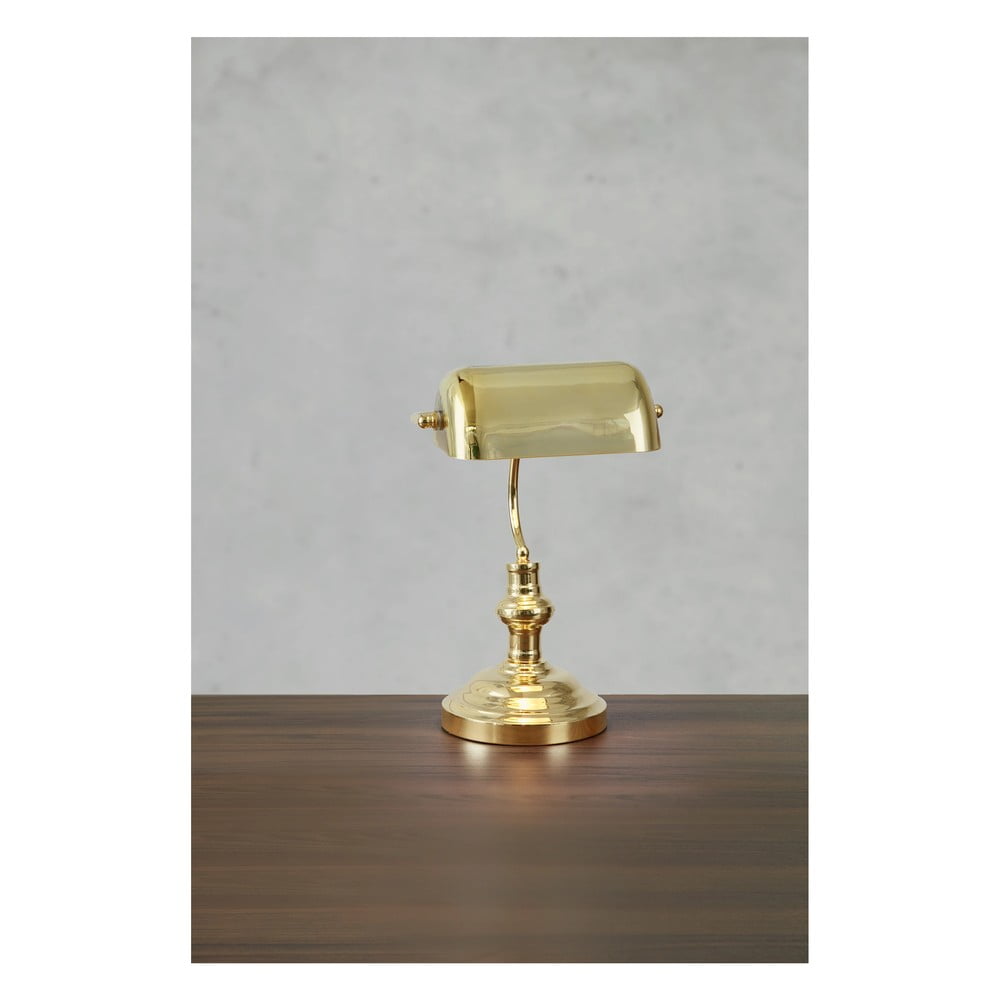 Stolní lampa v mosazné barvě se skleněným stínidlem (výška 42 cm) Bankers – Markslöjd - Obrázek 2