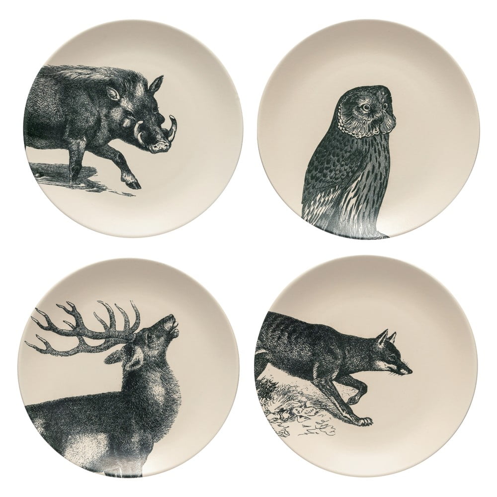 Béžovo-černé dezertní talíře v sadě 4 ks z kameniny ø 22 cm Elements – Costa Nova Béžovo-černé dezertní talíře v sadě 4 ks z kameniny ø 22 cm Elements – Costa Nova