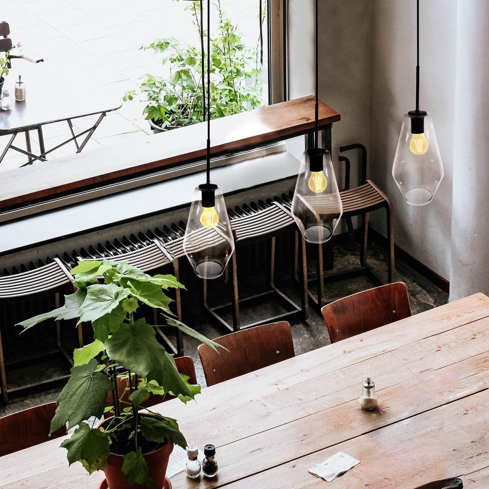 Černé závěsné svítidlo SULION Lily, výška 120 cm - Obrázek 2