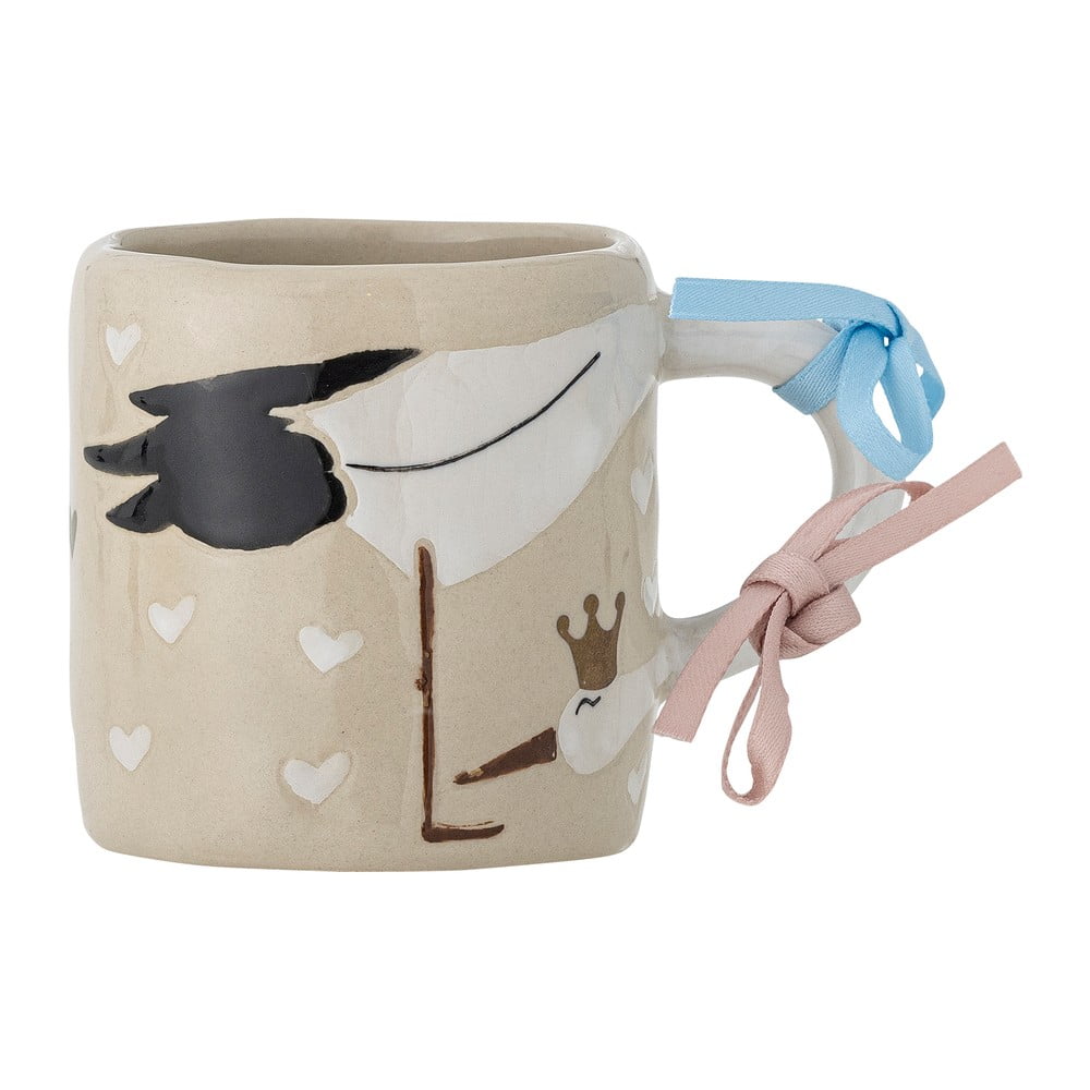 Béžový hrnek z kameniny 225 ml Bambino – Bloomingville Mini Béžový hrnek z kameniny 225 ml Bambino – Bloomingville Mini