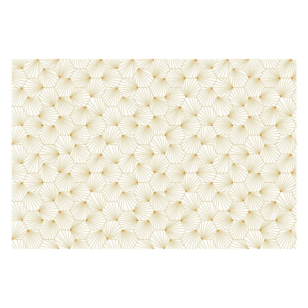 Bílo-žlutá dekorativní tapeta na nábytek Ambiance Hexoka - Obrázek 2