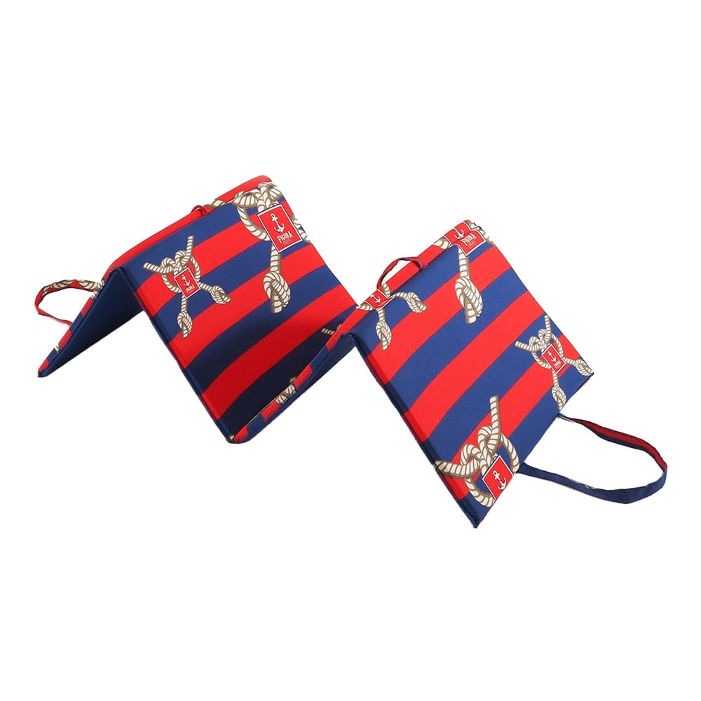 Červeno-modrý zahradní podsedák na lehátko 49×137 cm Ship Rope – B.E.S. Červeno-modrý zahradní podsedák na lehátko 49×137 cm Ship Rope – B.E.S.