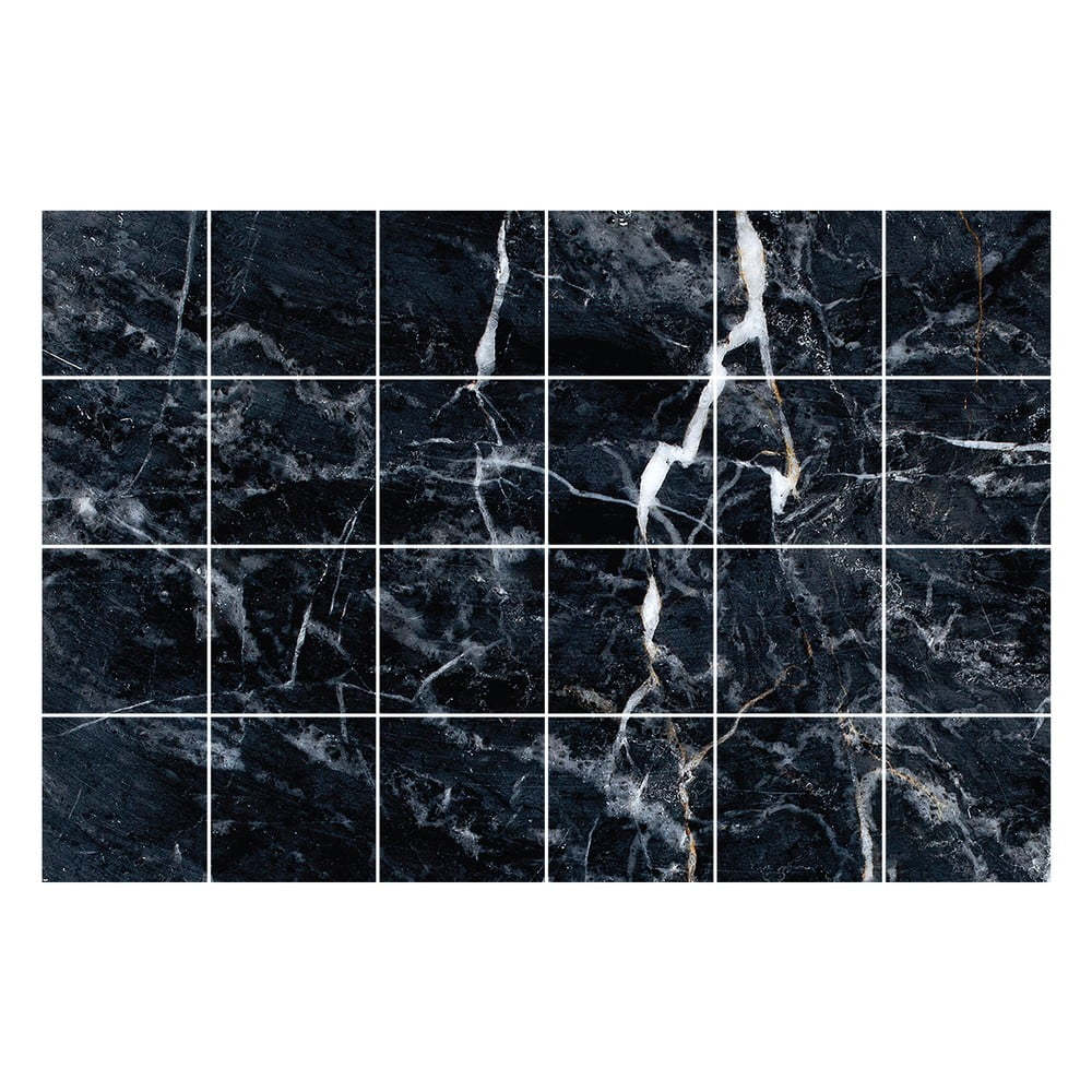 Sada samolepek na kachličky 24 ks 15x15 cm Marble Tiles Florencia – Ambiance - Obrázek 2