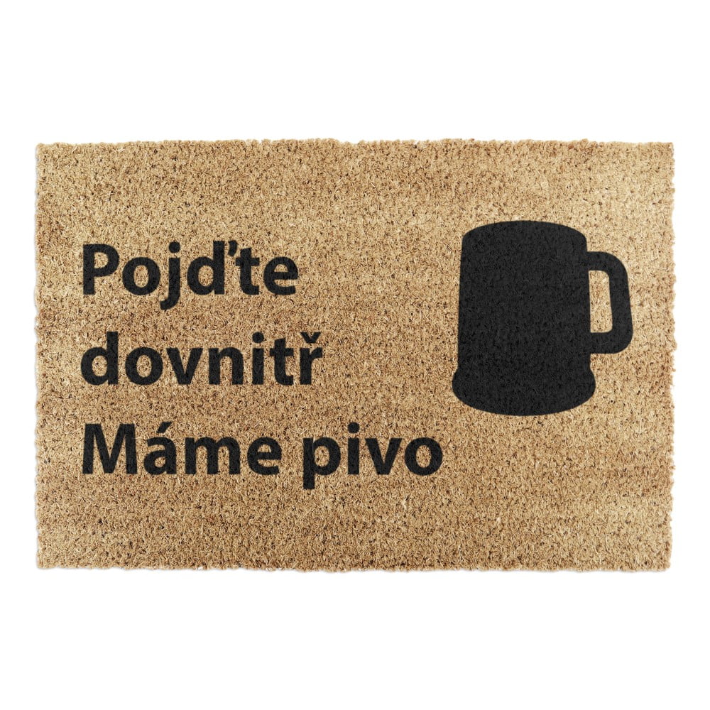 Rohožka z kokosového vlákna 40×60 cm Pivo – Artsy Doormats Rohožka z kokosového vlákna 40×60 cm Pivo – Artsy Doormats