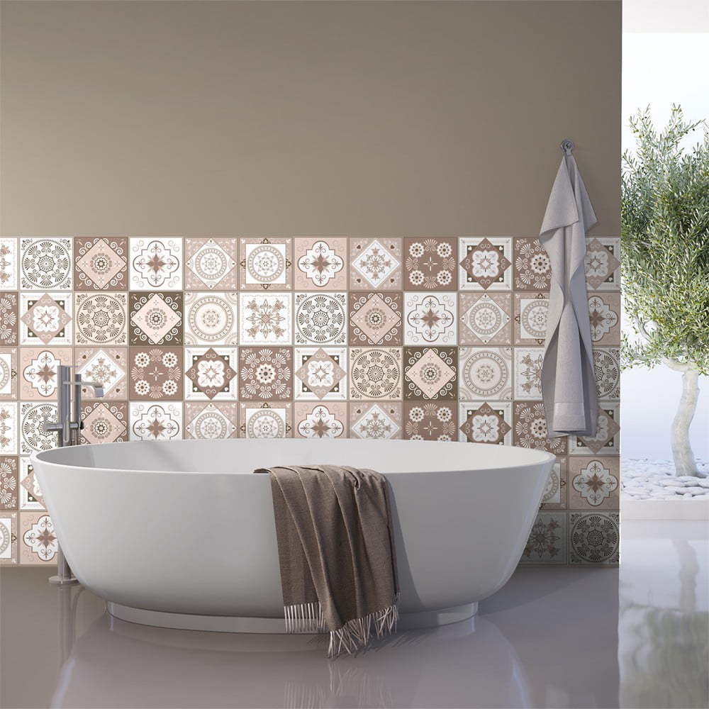 Sada 15 dekorativních samolepek na stěnu Ambiance Ezeiza, 20 x 20 cm Sada 15 dekorativních samolepek na stěnu Ambiance Ezeiza, 20 x 20 cm