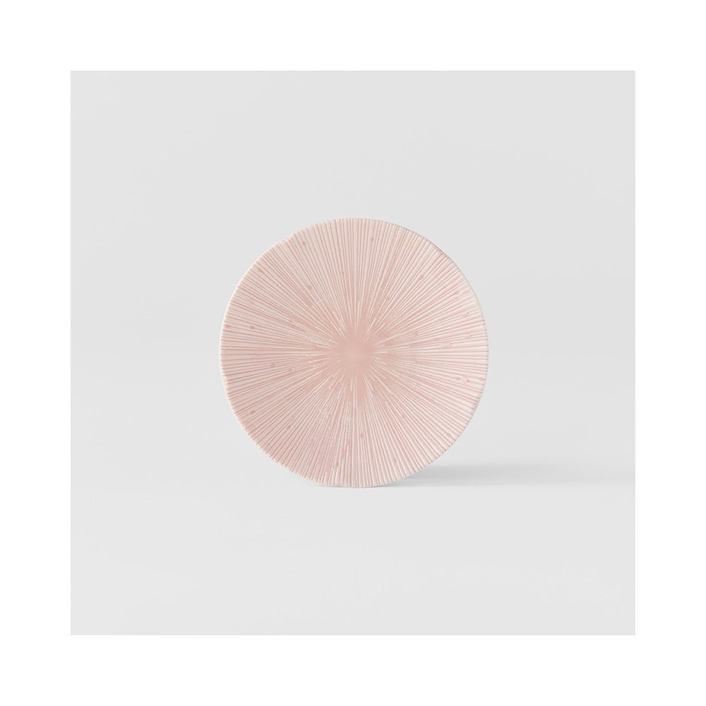 Růžový keramický talíř ø 24 cm ICE PINK - MIJ - Obrázek 2