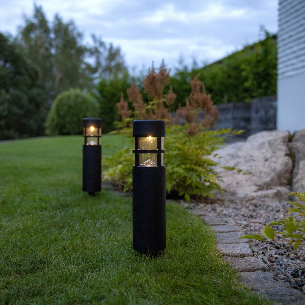 Sada 2 venkovních solárních LED svítidel Star Trading Rundi, výška 28 cm Sada 2 venkovních solárních LED svítidel Star Trading Rundi, výška 28 cm