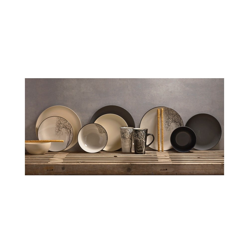 Černý kameninový hrnek KJ Collection, 500 ml - Obrázek 2