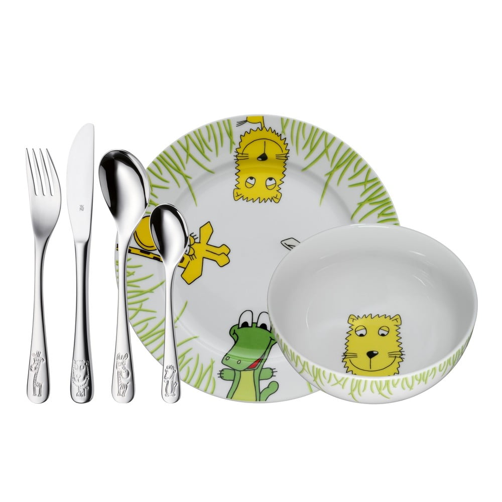 6dílný dětský jídelní set WMF Cromargan® Safari 6dílný dětský jídelní set WMF Cromargan® Safari